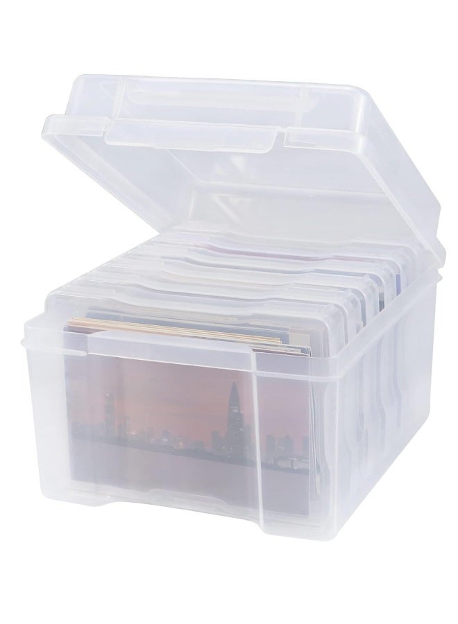 Versatile Clear Photo Storage Box - Ideal for 4x6 Pictures, Crafts, Seeds, and Special Education Materials  - Image 1