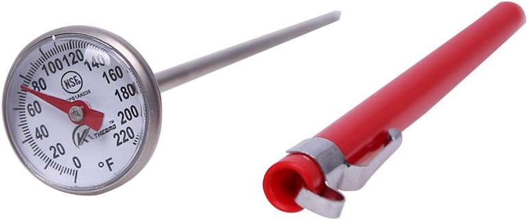 KT THERMO Instant Read 1-Inch Dial Thermometer,Best for The Coffee Drinks,Chocolate Milk Foam - Image 1