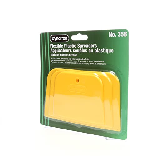 3M 3M Dynatron, 358, 1 Pack of 3 Spreaders, 4”, 5” and 6”, Used for Spreading of Fillers, Caulks, Glazes and Putties - Image 3