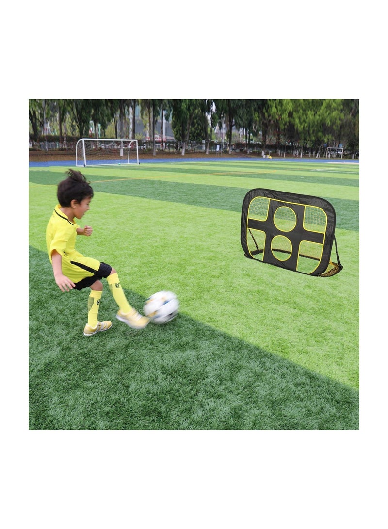SYOSI 2-in-1 Pop Up Soccer Goal for Kids,  Indoor/Outdoor Kids Soccer Net Portable Soccer Goal Mini Soccer Goal Easy Set-Up Youth Soccer Net Soccer Pop Up Net Beginner Soccer Goal Collapsible Soccer Goal - Image 3