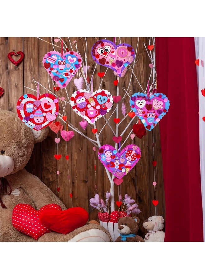 Winlyn زينة قلوب عيد الحب من وينلين 24 مجموعة - زينة قلوب DIY - مجموعات حرف عيد الحب - ملصقات قلوب مصنوعة من الفوم بأشكال متنوعة - عيون متحركة لنشاطات الأطفال في الفصل - تبادل الهدايا - مشروع فني - Image 5