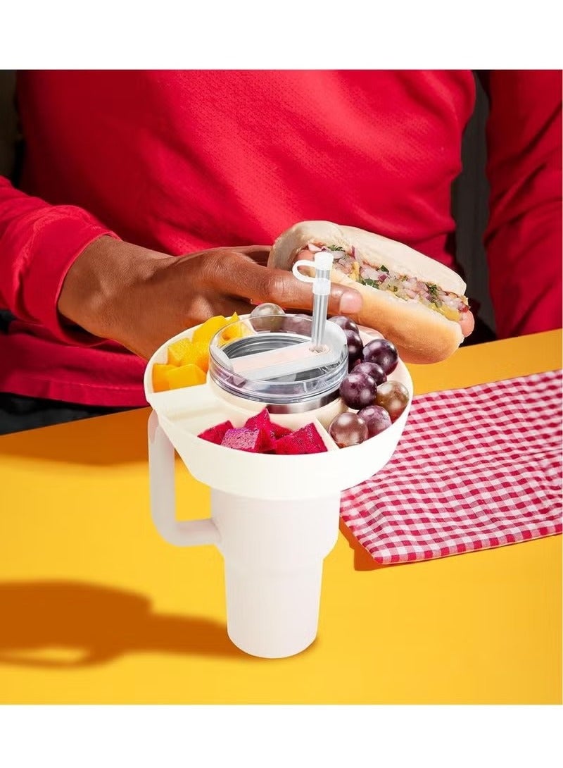 Realfrog Snack Bowl for Stanley 40 oz Tumbler, Snack Tray, Reusable Snack Ring for Stanley Insulated Cup Accessories  - Image 2