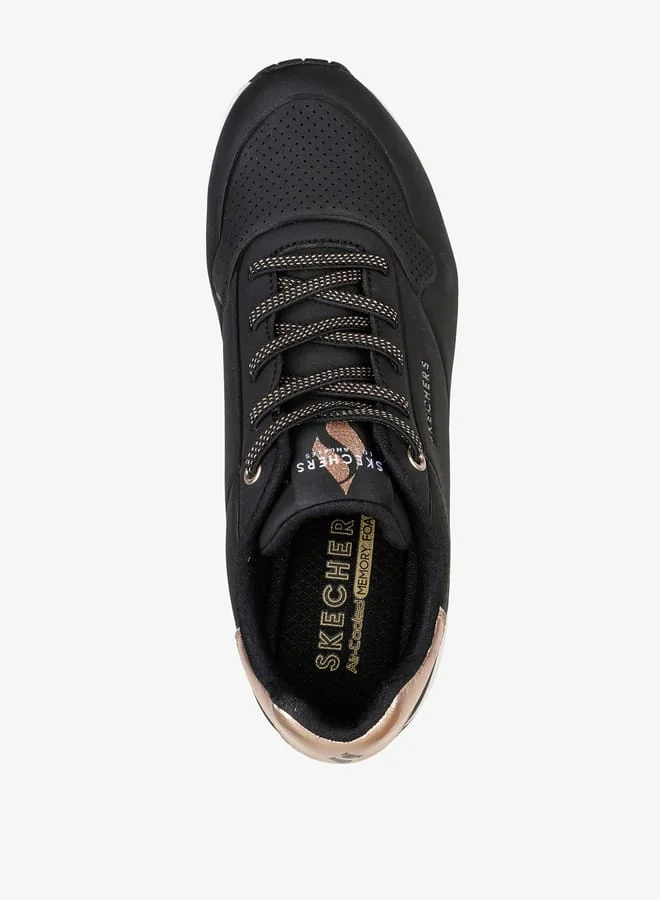 سكيتشرز Women's Lace-Up Sports Shoes - UNO