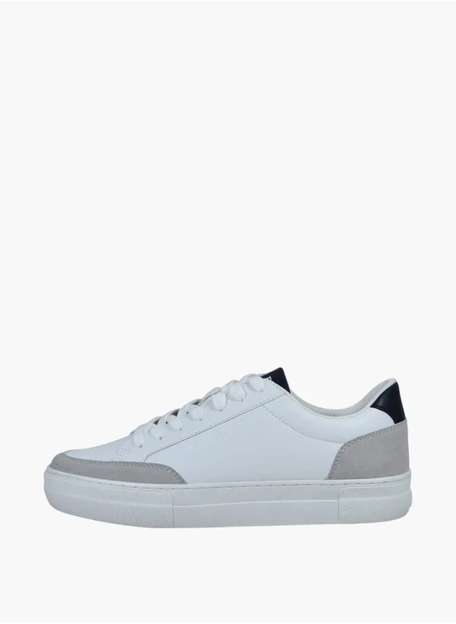 GAP Men's Panelled Sneakers with Lace-Up Closure - PORTLAND II