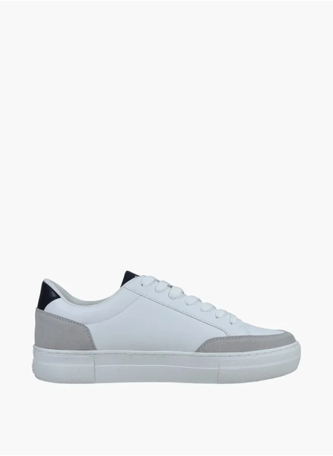 GAP Men's Panelled Sneakers with Lace-Up Closure - PORTLAND II