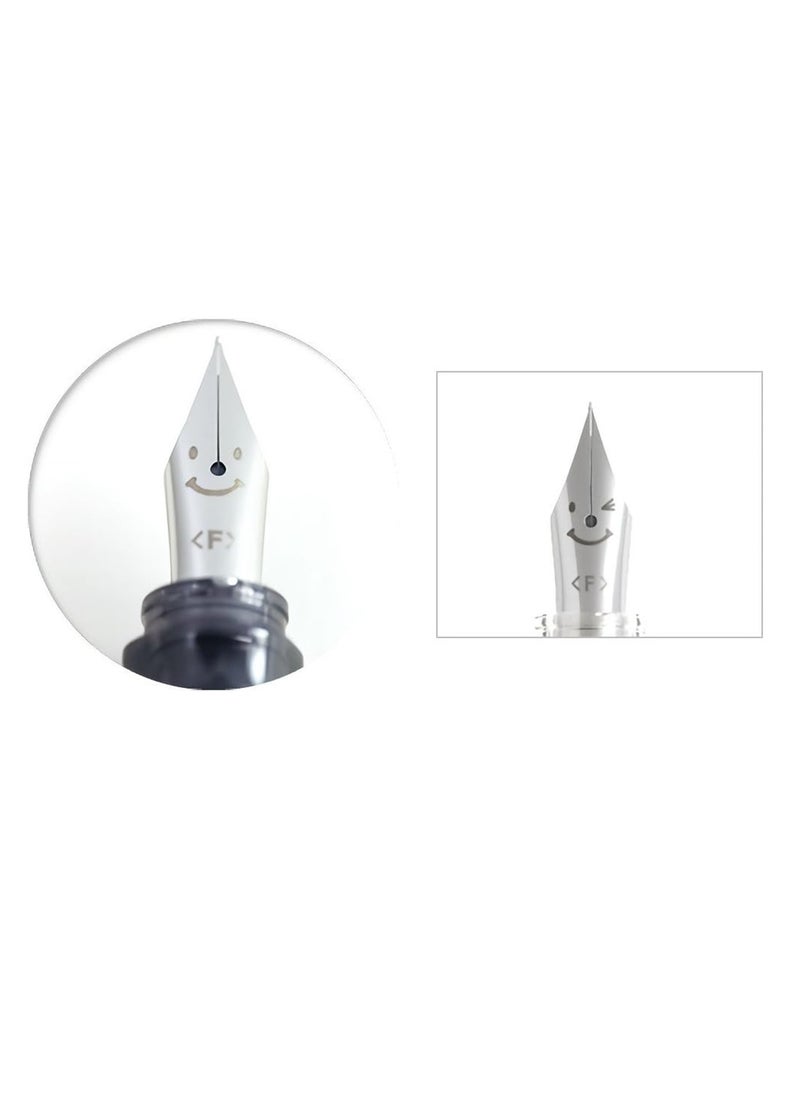 PILOT Kakuno Fountain Pen Blue Body With One Ink Cartridge Fine Tip  - Image 4