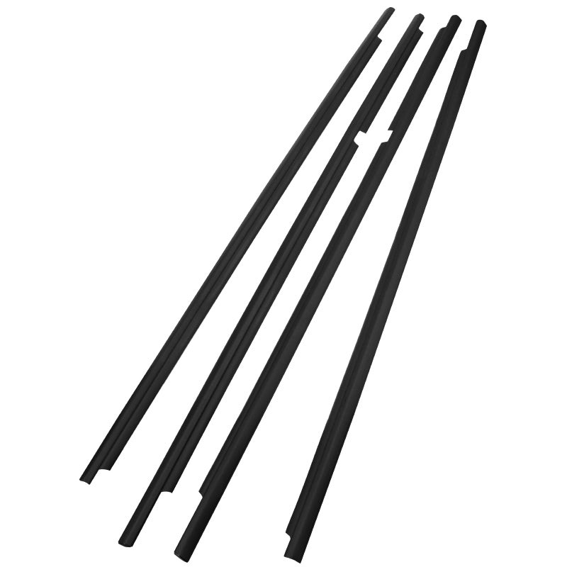 Dexepe 4Pcs Outer Door Window Weatherstrip Seal Belt Kit Compatible with Toyota Lexus LX470 Land Cruiser 100 Series 19982007 Replace 7571060061 7572060061 7573060041 7574060041 Door Molding Trim