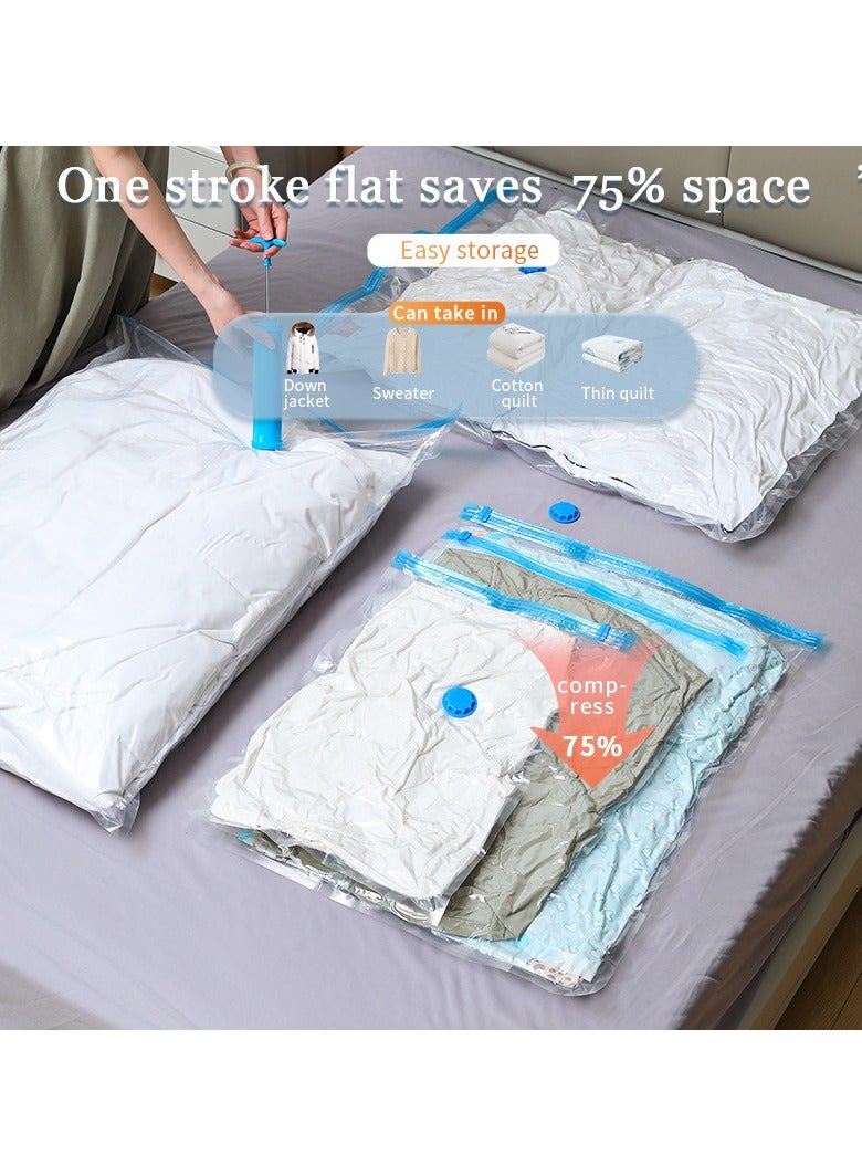 10-Piece Reusable Sealer Vacuum Storage Bag With Suction Pump，3 Different Sizes Vacuum Seal Bag - Image 3