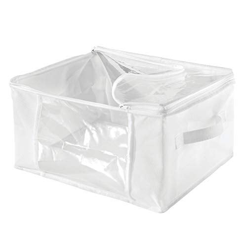 InterDesign iDesign Fabric Storage Zipper Bag-Medium, 16" x 12" x 8", Set of 2, Standard 2 Count - Image 4