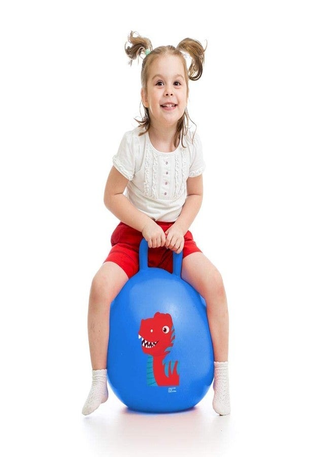 KPS Hop Ball with Pump | Kangaroo Bouncer Jumping Ball with Handle | Inflatable Bounce and Sit Rubber Hop Ball with Air Pump for Boys and Girls (Set of 1) - Image 2