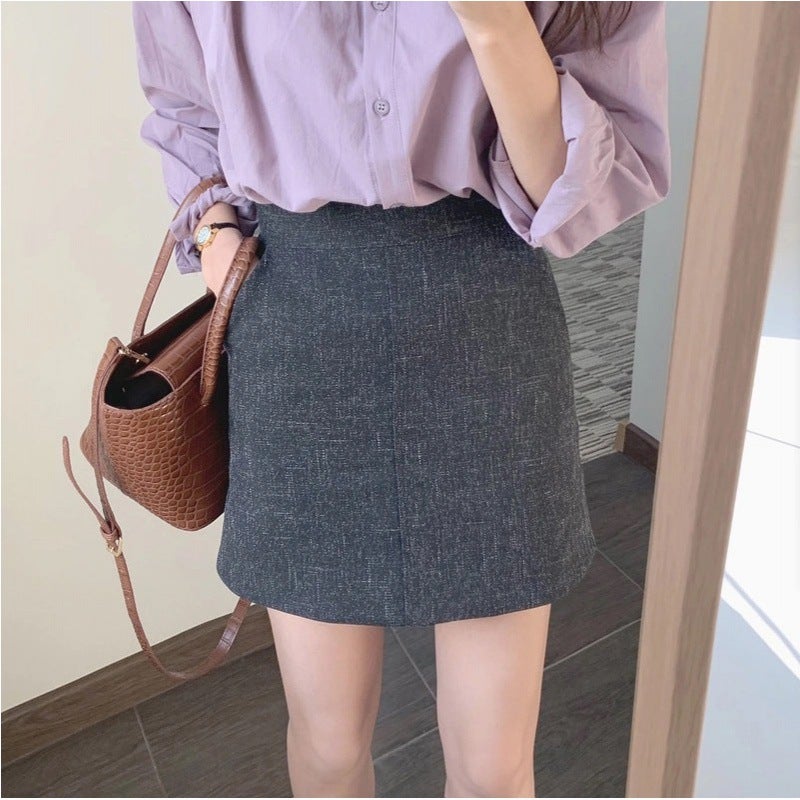 Salt Shirt Gentle Purple Shirt Women'S 2025 Spring & Fall New Elegant Round Neck Single-Breasted Long-Sleeved Top Trendy - Image 5
