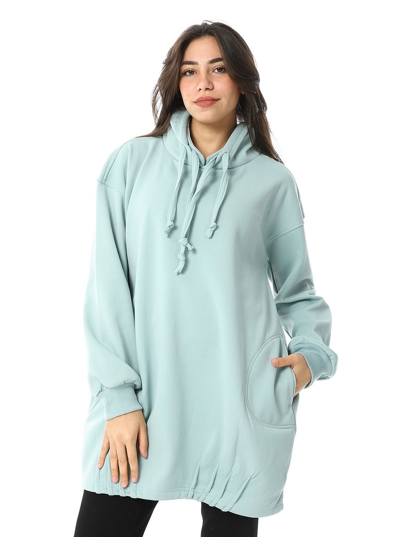 سيزار هود حريمي طويل مقفول مزود بغطاءللرأس - Image 1