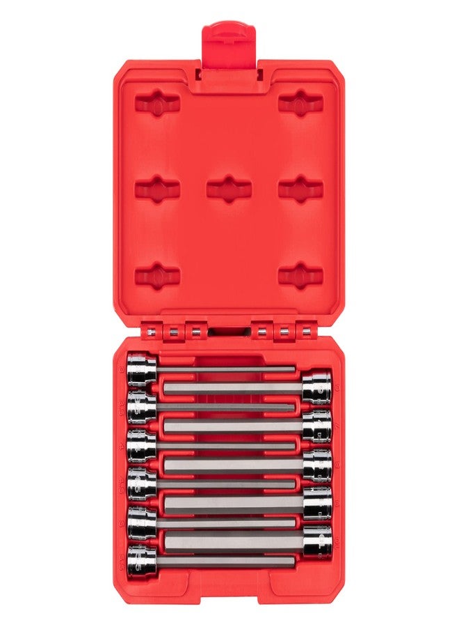 TEKTON 3/8 Inch Drive Long Hex Bit Socket Set, 11-Piece (3-10 mm) | SHB91314 - Image 1