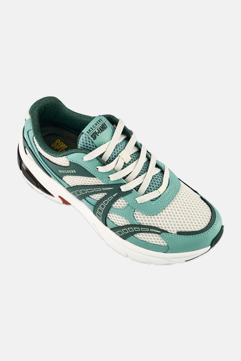 SKECHERS Women Shadow Lace Up Outdoor Shoes, Light Green - Image 1