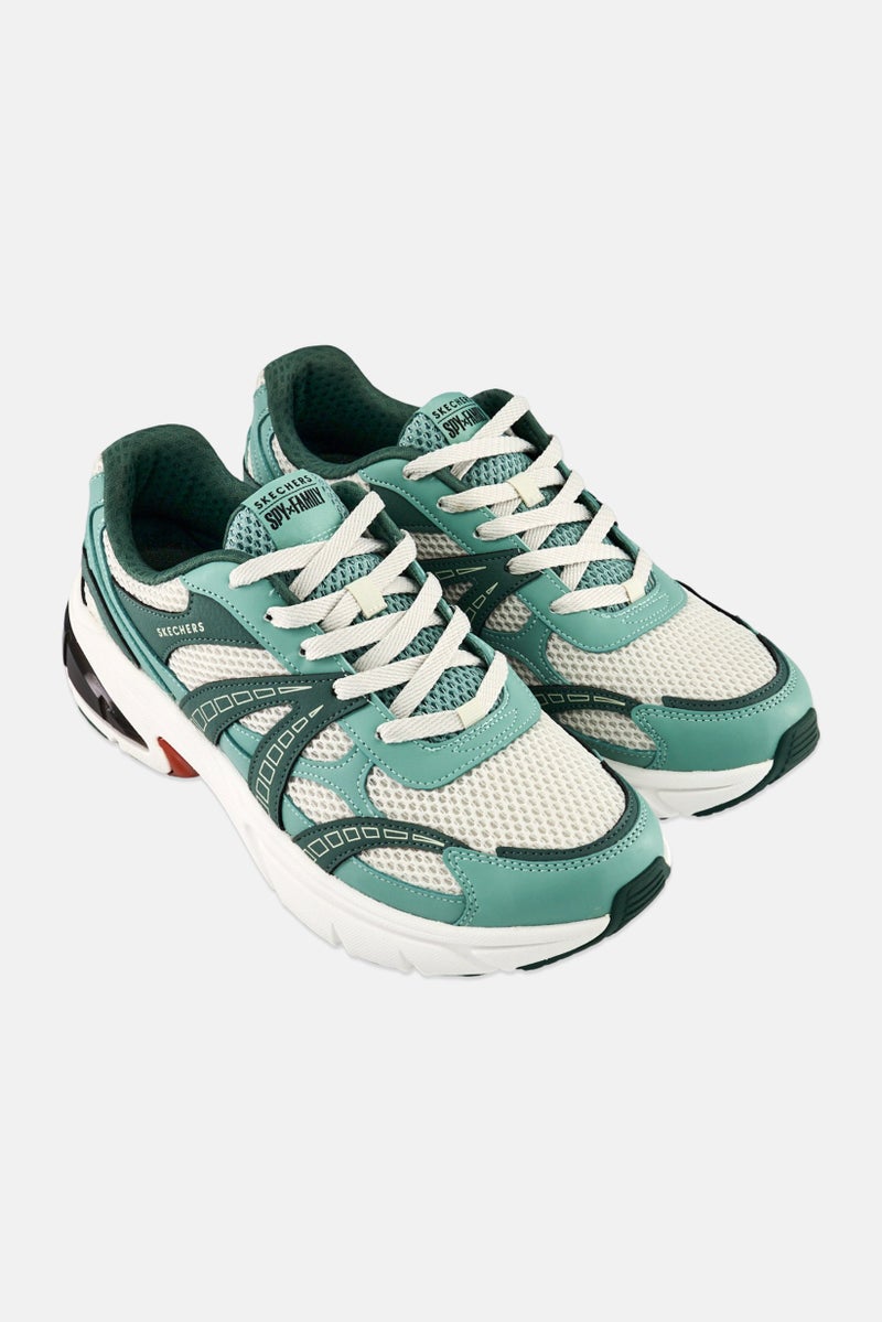 SKECHERS Women Shadow Lace Up Outdoor Shoes, Light Green - Image 2