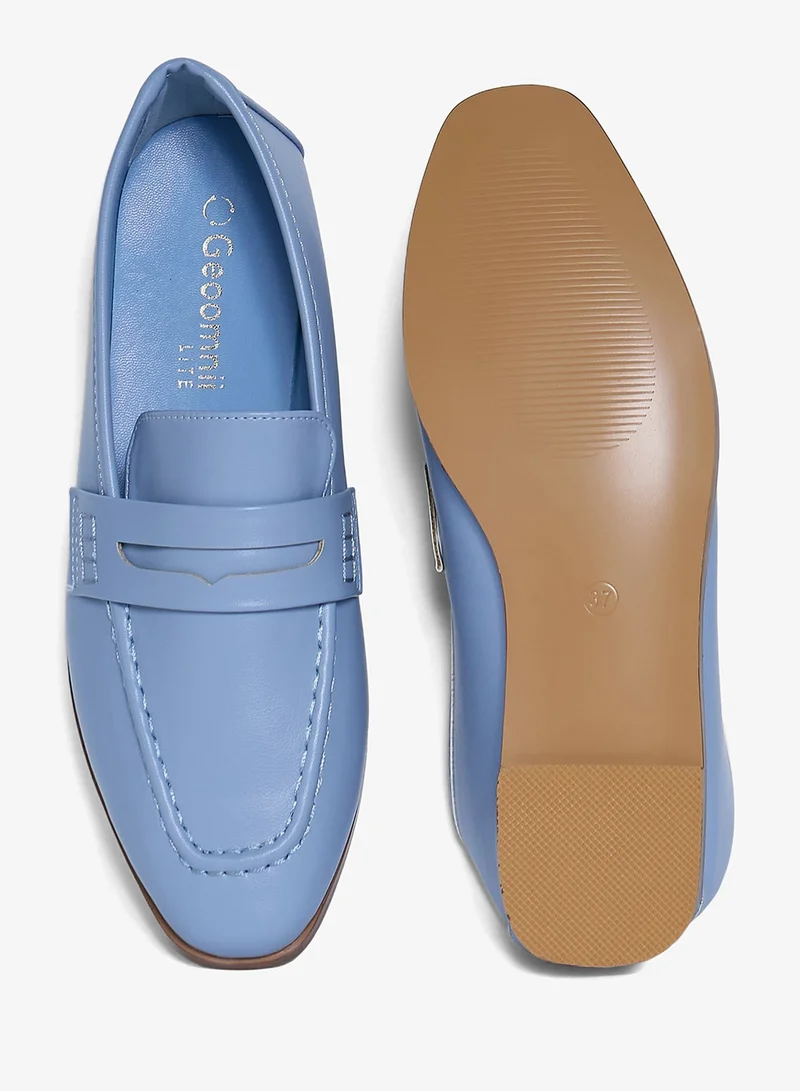 Geoomnii BLUE Geoomnii Closed Flat Shoes for Women – Comfortable Slip-On Ballet Flats for Office, Daily Wear & Casual Use for Women | Best Price UAE