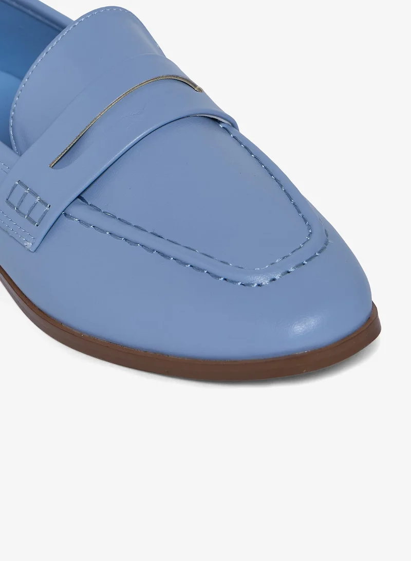 Geoomnii BLUE Geoomnii Closed Flat Shoes for Women – Comfortable Slip-On Ballet Flats for Office, Daily Wear & Casual Use for Women | Best Price UAE