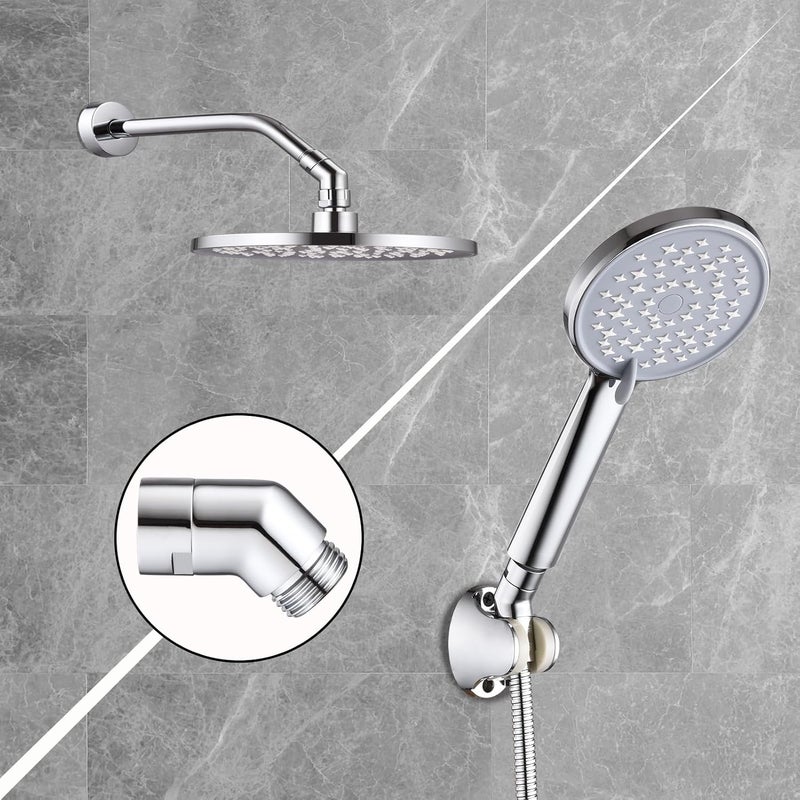 walkinginrain 135 degrees Shower Head Elbow Adapter, Shower Arm Elbow Adapter for Wall mounted Shower or Hand Shower, Chrome - Image 3