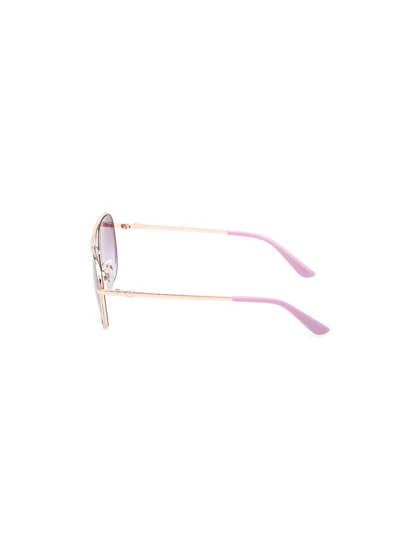GUESS FULL RIM FEMALE PILOT GOLD METAL SUNGLASSES - Image 2