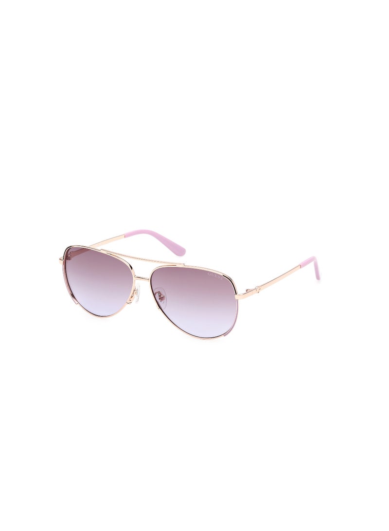 GUESS FULL RIM FEMALE PILOT GOLD METAL SUNGLASSES - Image 1