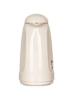 Valk Double Wall Glass Anti-Leakage Wide Mouth Vacuum Flask with Push Cover Cream 1 L 04-503  - Image 3