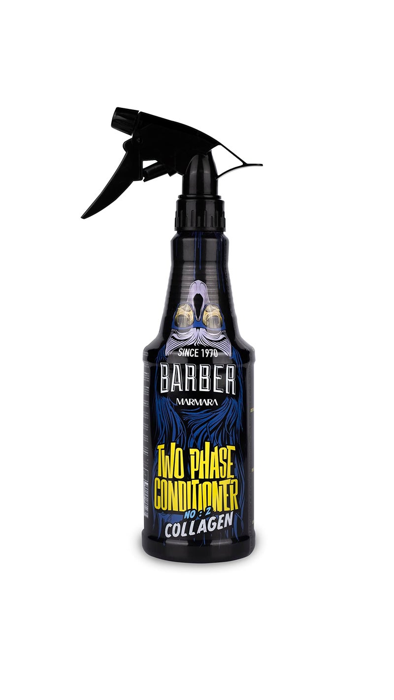Barber Marmara Leave-in Conditioner No.2 Collagen 500 ml Men's Hair Care Treatment for Damaged Hair, Detangling Spray, Heat Protection, Nourishing, Shine, Smoothening, Split Ends - Image 1