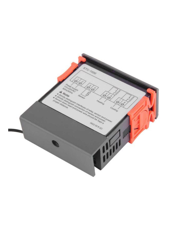 أوتاد ثيرموستات رقمي للتحكم بدرجة الحرارة رمادي / أورانج - Image 3