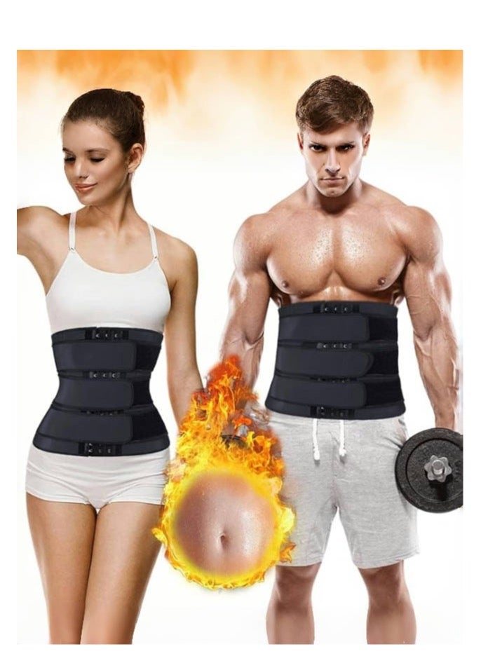 manufacturer Adjustable Waist Trainer & Slimming Belt – Tummy Wrap Compression Shaper for Women & Men, Plus Size Available Sculpt your waistline with this adjustable sauna bandage wrap. Provides firm compression, supports your core, trims belly fat, and enhances posture. Ideal for workouts or daily wear. - Image 1