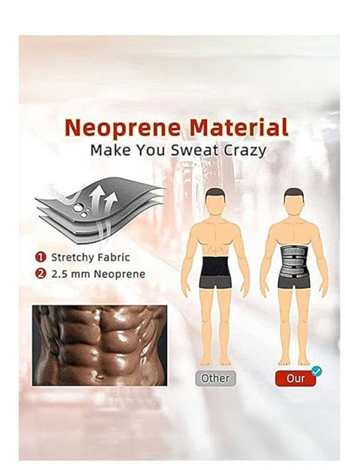 manufacturer Adjustable Waist Trainer & Slimming Belt – Tummy Wrap Compression Shaper for Women & Men, Plus Size Available Sculpt your waistline with this adjustable sauna bandage wrap. Provides firm compression, supports your core, trims belly fat, and enhances posture. Ideal for workouts or daily wear. - Image 4