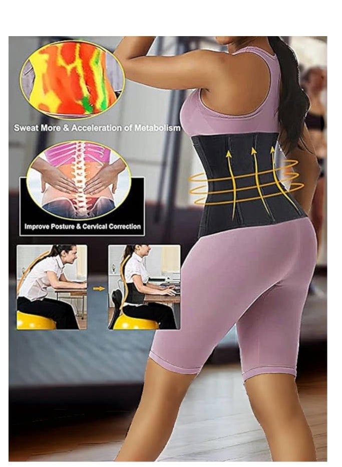 manufacturer Adjustable Waist Trainer & Slimming Belt – Tummy Wrap Compression Shaper for Women & Men, Plus Size Available Sculpt your waistline with this adjustable sauna bandage wrap. Provides firm compression, supports your core, trims belly fat, and enhances posture. Ideal for workouts or daily wear. - Image 3