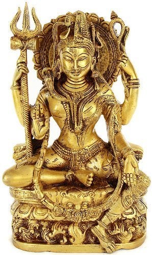Idol Collections Brass Shiva and Parvati (Ardhanarishvara) - Brass Statue Idol Murti, Height : 10 inch - Image 1