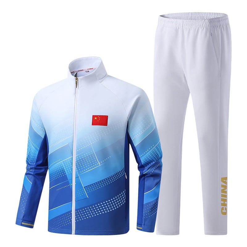 The Chinese Team Team Received The Award For The Appearance Uniform Martial Arts National Uniform Men'S And Women'S Couple Sports Suit Children'S Sportswear - Image 1