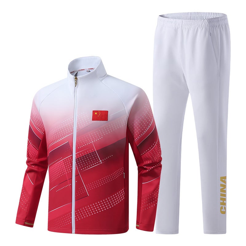 The Chinese Team Team Received The Award For The Appearance Uniform Martial Arts National Uniform Men'S And Women'S Couple Sports Suit Children'S Sportswear - Image 2