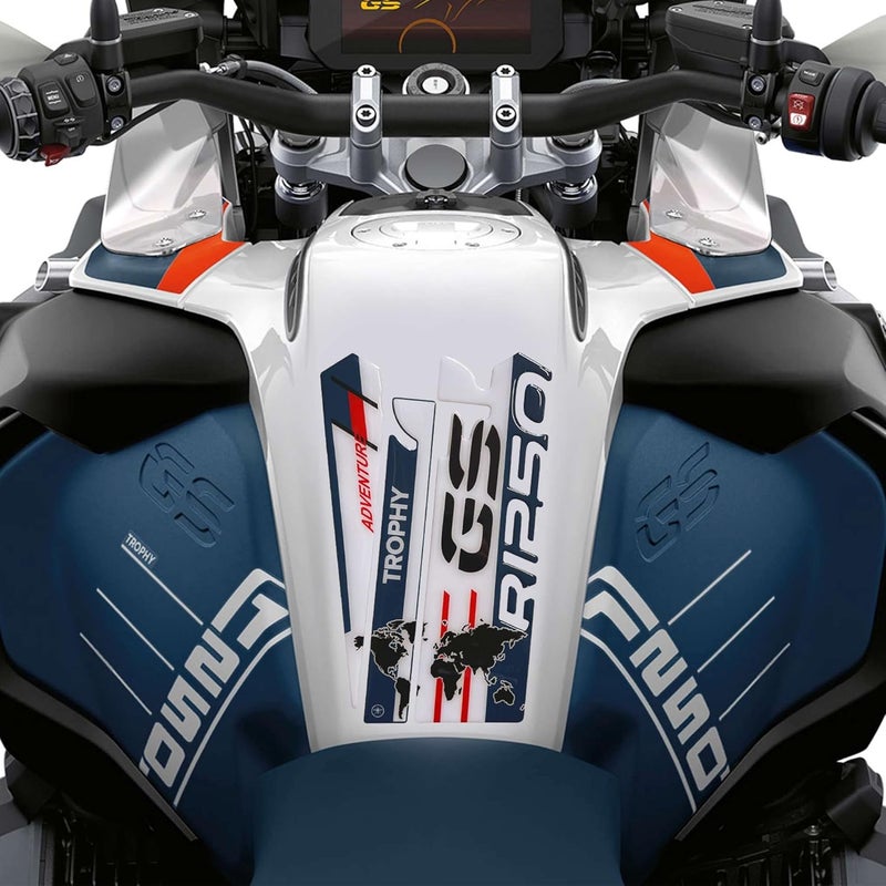 labelbike 3D Sticker Motorcycle Tank Pad Protection for BMW R 1250 GS Adventure Trophy - Image 1