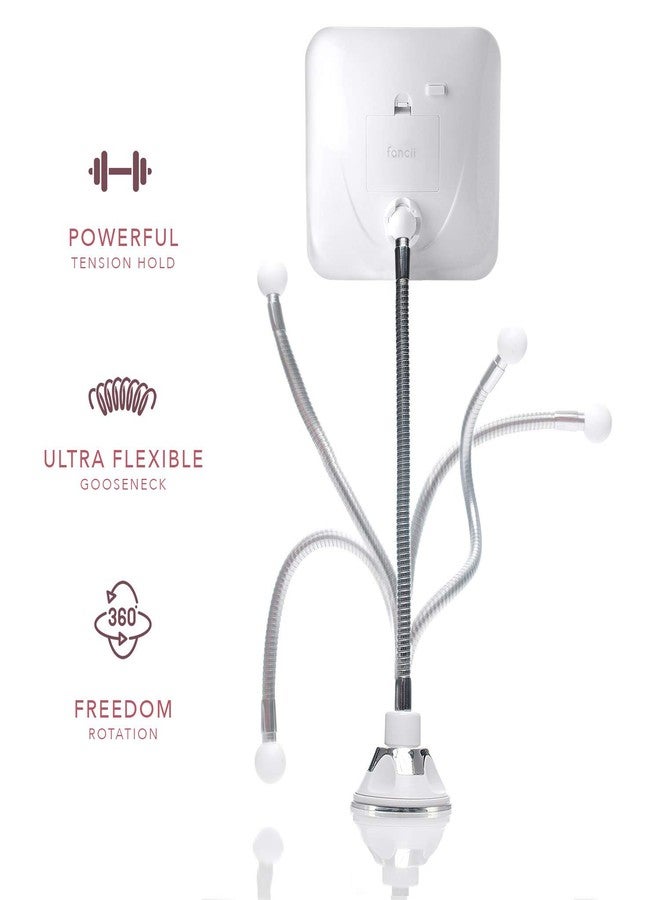 Fancii Flexible Magnifying Mirror 10X with LED Light and Gooseneck, Lighted Travel Makeup Mirror, Lock Suction, Natural Daylight LED, Cordless and Portable (Mira Plus) - Image 5