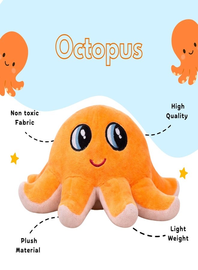Mable Pixie Octopus Soft Toy | Cute Smiling Sea Animal Plush for Kids, Toddlers, Boys & Girls | Huggable Stuffed Animal Toy Ideal for Birthday Gifts for Girls (18cm, Orange) - Image 3