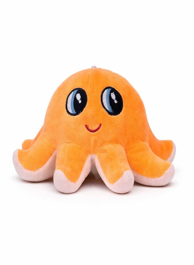 Mable Pixie Octopus Soft Toy | Cute Smiling Sea Animal Plush for Kids, Toddlers, Boys & Girls | Huggable Stuffed Animal Toy Ideal for Birthday Gifts for Girls (18cm, Orange) - Image 1