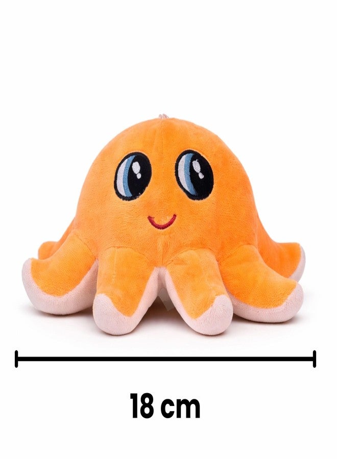 Mable Pixie Octopus Soft Toy | Cute Smiling Sea Animal Plush for Kids, Toddlers, Boys & Girls | Huggable Stuffed Animal Toy Ideal for Birthday Gifts for Girls (18cm, Orange) - Image 2