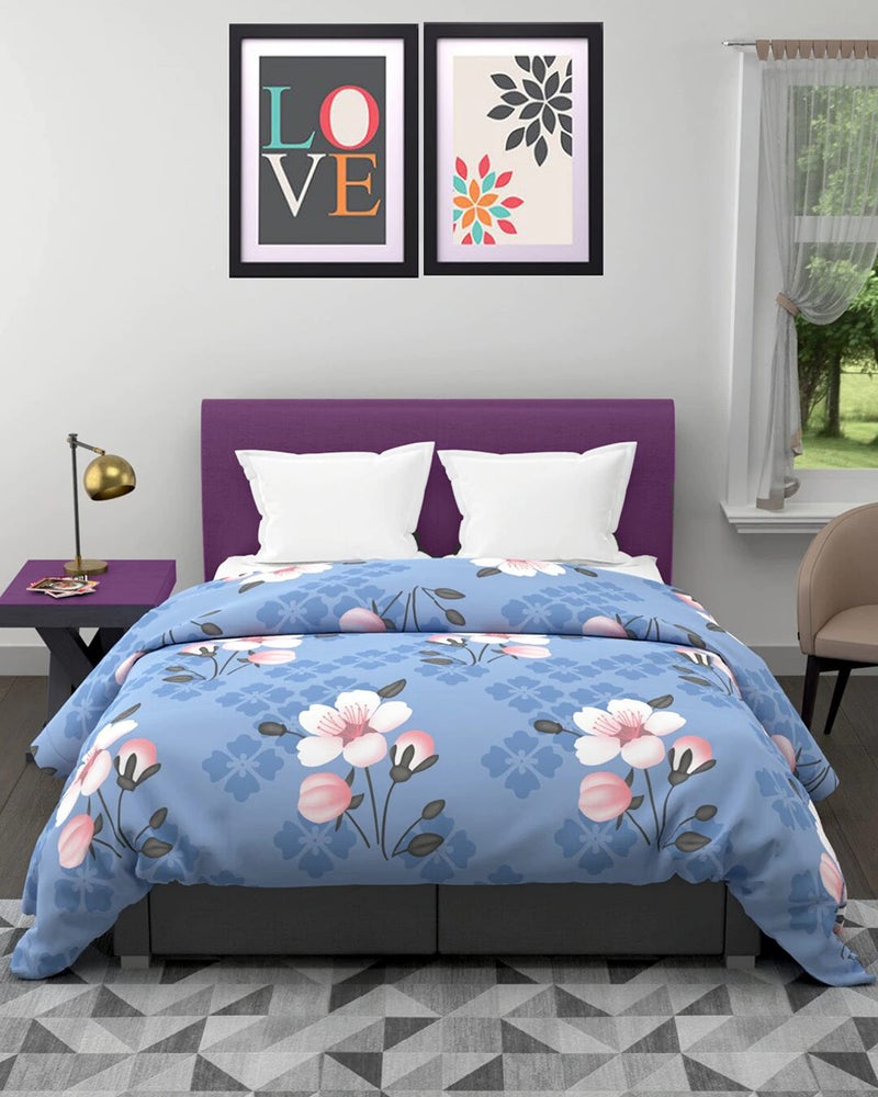KEA Microfiber Printed Double Bed Comforter |Comforter 200 GSM (Size - 85x95 Inch) | Comforter Double - Image 1
