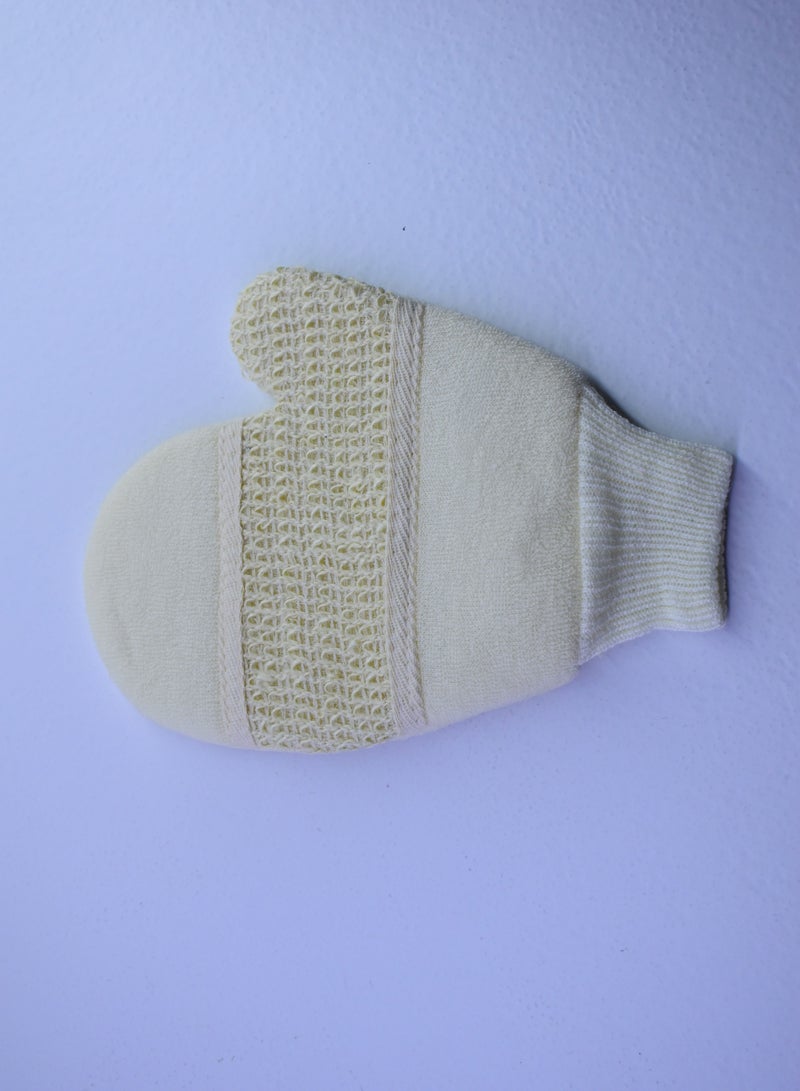 Great Value 1 Piece Of Exfoliating Bath Gloves Beige - Image 2
