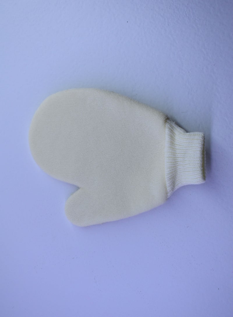 Great Value 1 Piece Of Exfoliating Bath Gloves Beige - Image 3