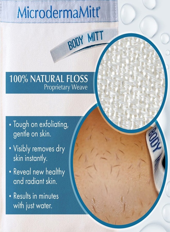 MicrodermaMitt Deep Exfoliating Mitt for Shower - Premium Dead Skin Remover & Exfoliator Body Scrubber - Turkish Kese Glove for Keratosis Pilaris - Natural Skin Care for Smooth, Radiant Results - Image 2