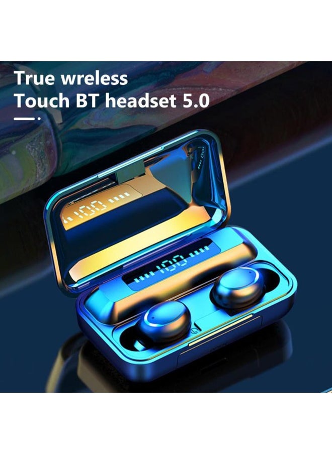 Generic - F9 6 TWS Bluetooth Wireless Led Power Display Earbuds With Touch Control White - Image 1