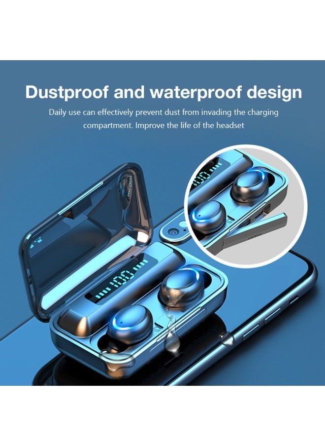 Generic - F9 6 TWS Bluetooth Wireless Led Power Display Earbuds With Touch Control White - Image 1