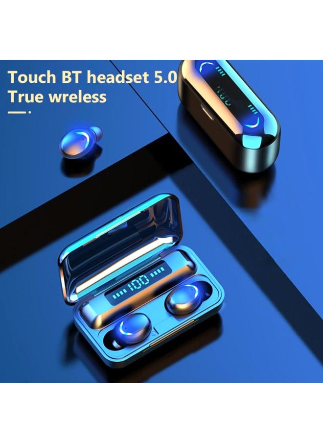 Generic - F9 6 TWS Bluetooth Wireless Led Power Display Earbuds With Touch Control White - Image 1