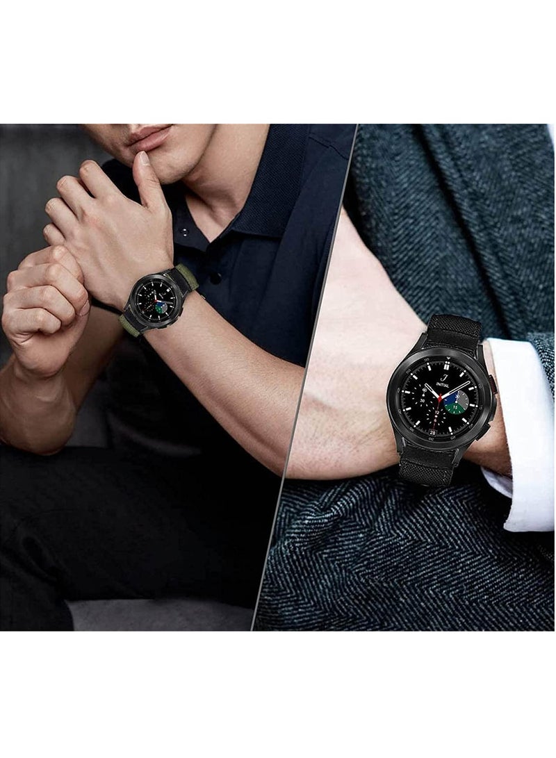 Excefore Bands for Galaxy Watch 4 40 mm 44 mm, Band for Galaxy Watch 4 Classic 46 mm 42 mm, 20 mm Nylon Sport Band Bracelet Strap, 2 Pack - Image 4