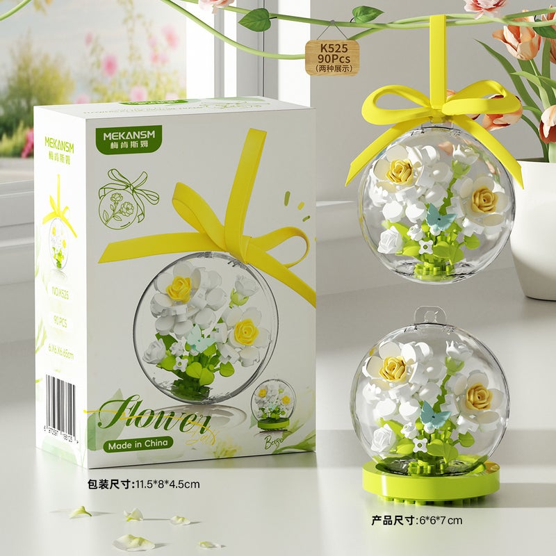 Mekansm DIY Flower Rose Crystal Ball Plant Toy - Educational Puzzle for Girls, Wholesale & Dropshipping - Image 1