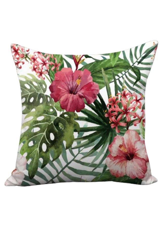 Decorative Flower Pattern Throw Pillow Case Cushion Cover Multicolour 45 x 45cm