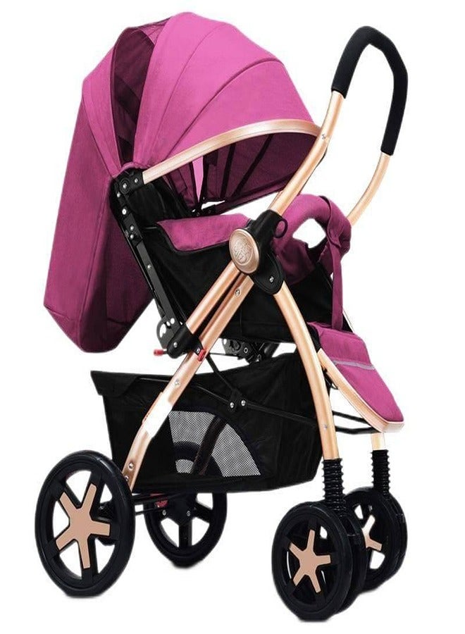 Big Baby Stroller for Kids (Red/Blue/Pink/Gray) - 859H - Image 3