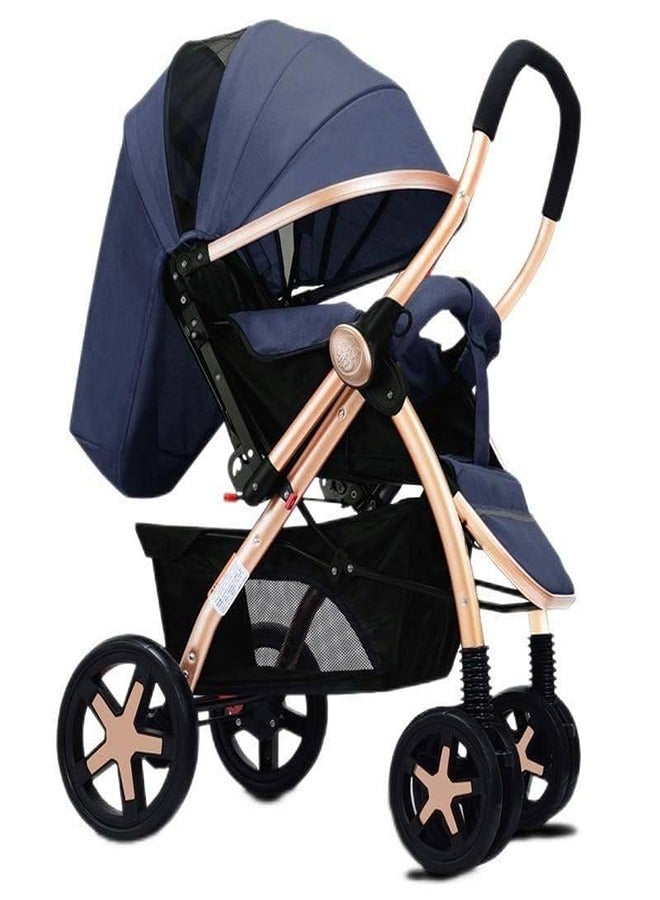 Big Baby Stroller for Kids (Red/Blue/Pink/Gray) - 859H - Image 2